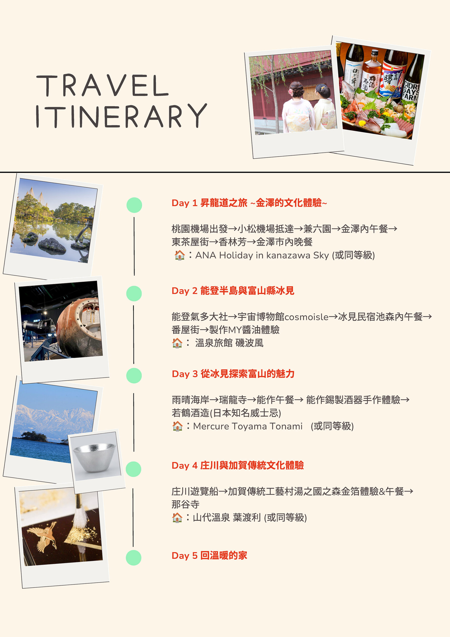 昇龍道北陸慢旅5天4夜